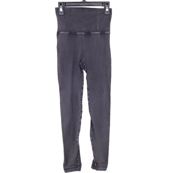 Free People FP Movement Good Karma Leggings Womens XS/S Washed Black - Picture 1 of 12